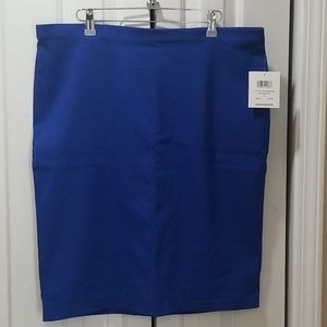 Royal blue skirt